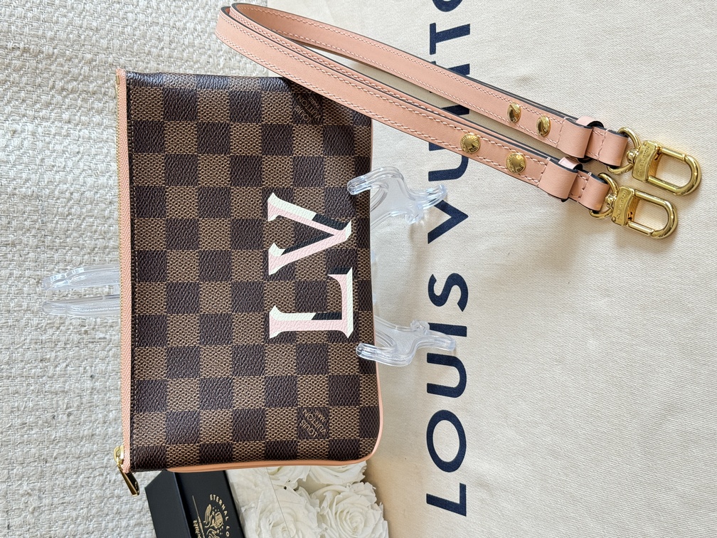 100% Original Louis Vuitton Double Zip Damier Ebene